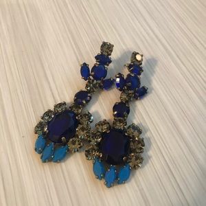 J.Crew blue stone earrings